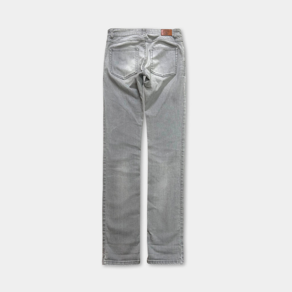 Dirk Bikkembergs Skinny Straight Grey Denim Pants