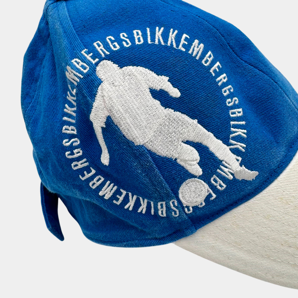 Dirk Bikkembergs 2000s Embroidered Blue and White Baseball Cap