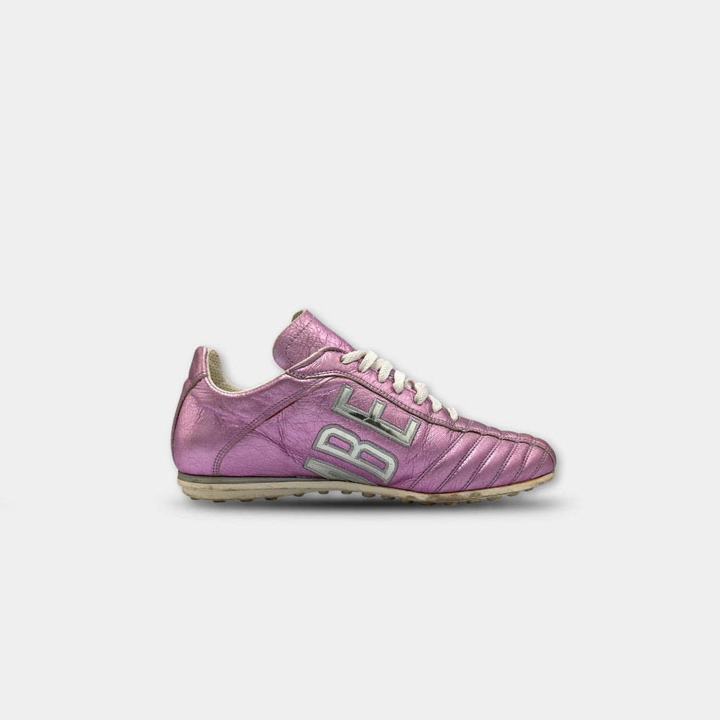 Dirk Bikkembergs Metallic Pink Soccer Sneakers