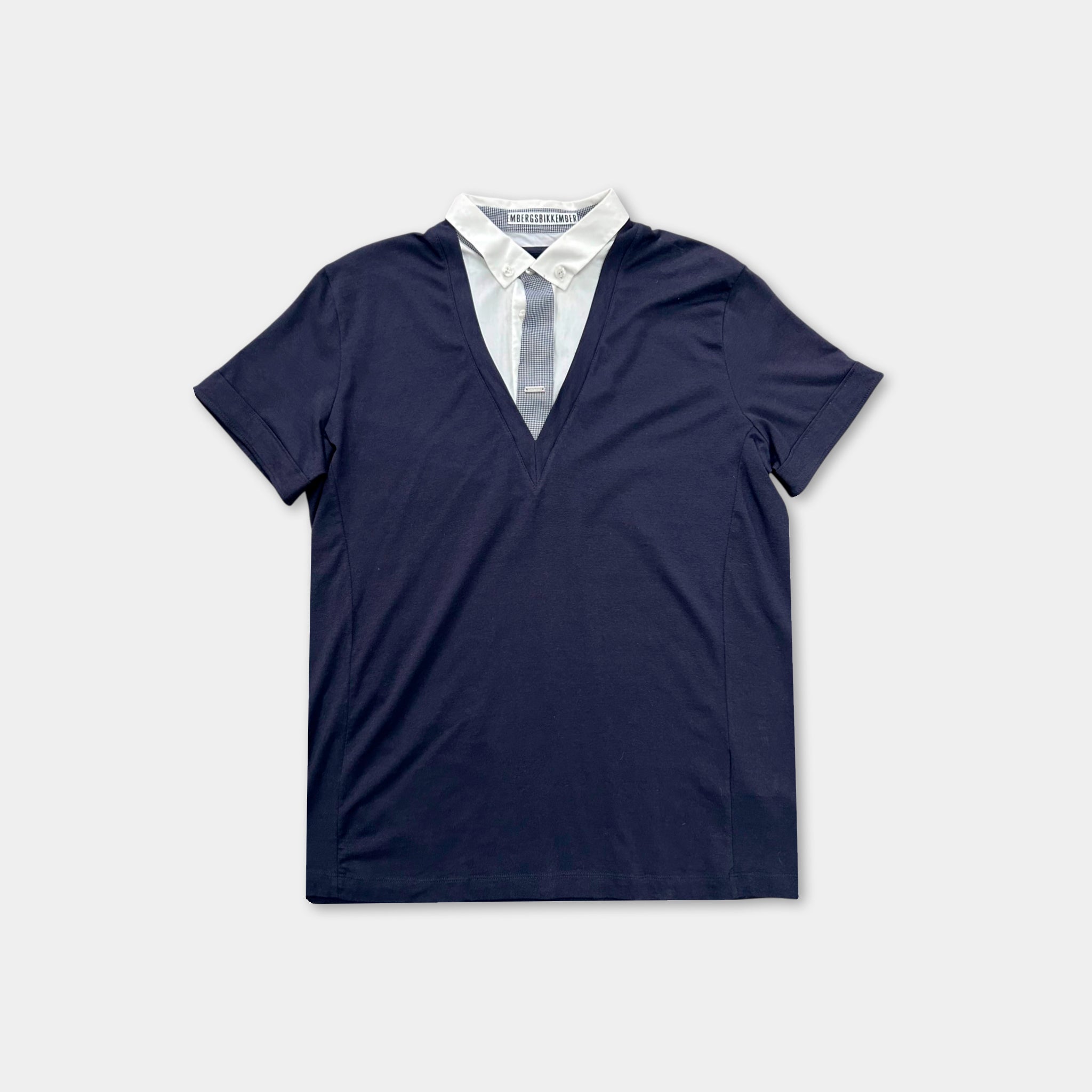 Dirk Bikkembergs Trompe-l'oeil Button Shirt T-shirt