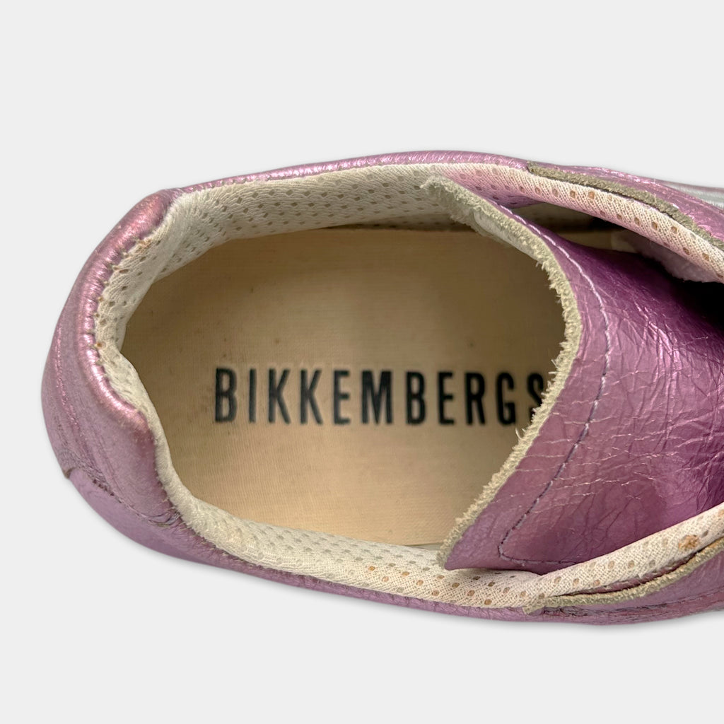 Dirk Bikkembergs Metallic Pink Soccer Sneakers