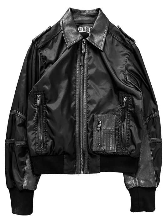 Dirk Bikkembers Jacket with Leather Appliqués (XS)
