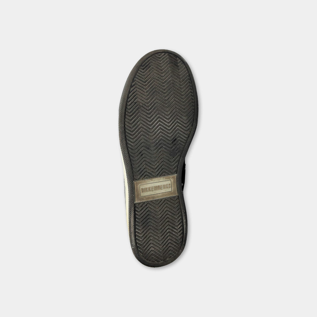 Dirk Bikkembergs Silver Black High Sneakers