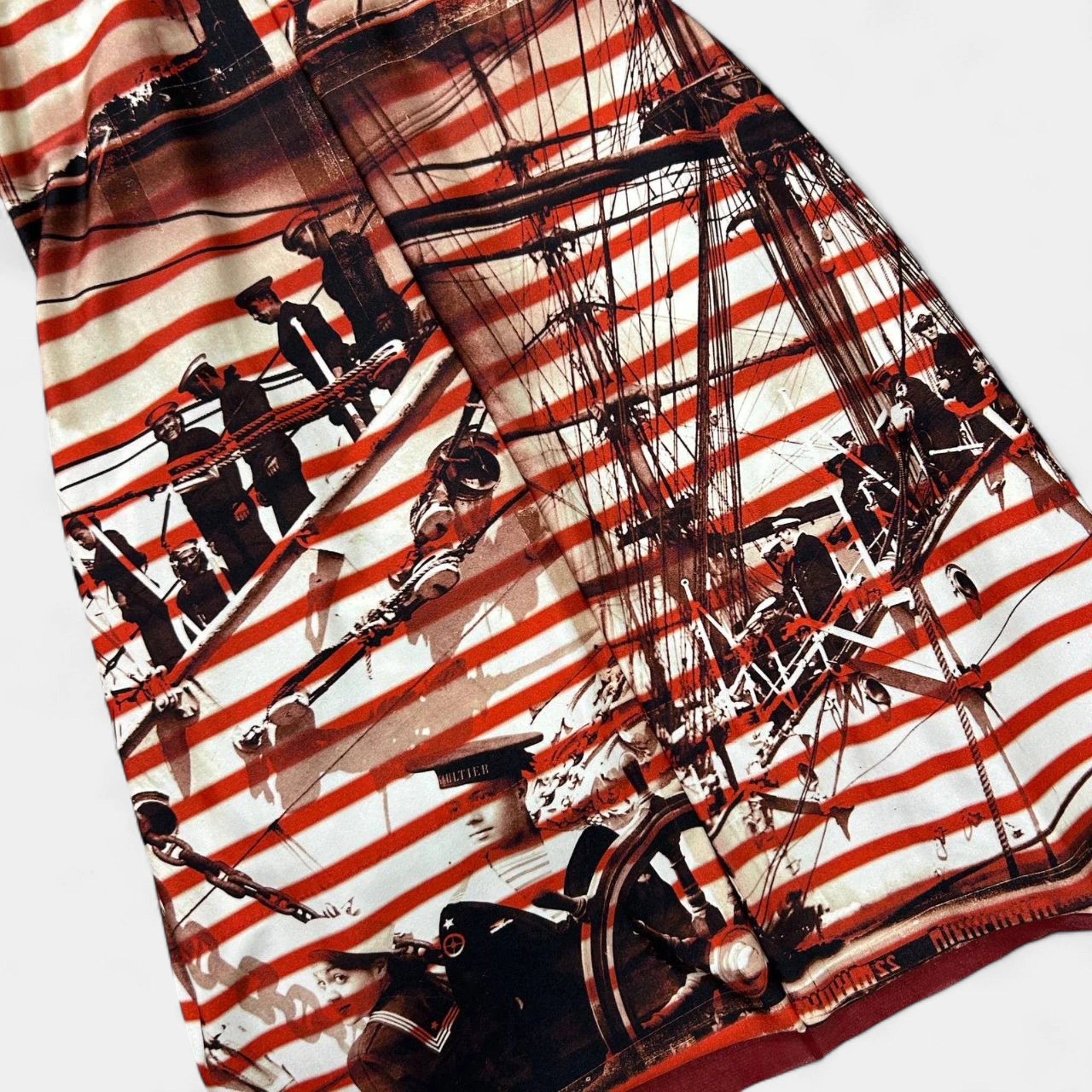 Jean Paul Gaultier Soleil Nautical Mesh Dress