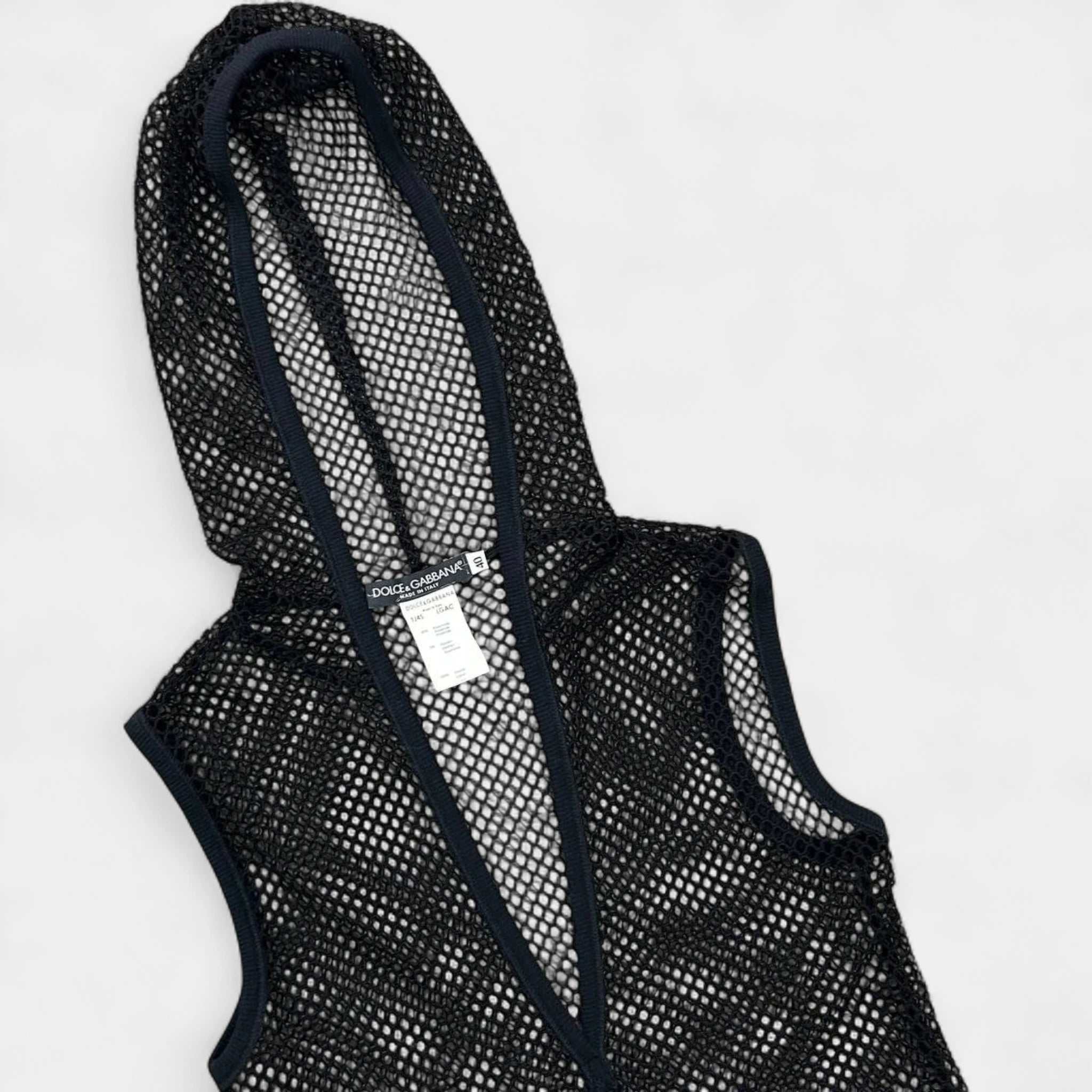 Dolce & Gabbana SS2003 Fishnet Hoodie