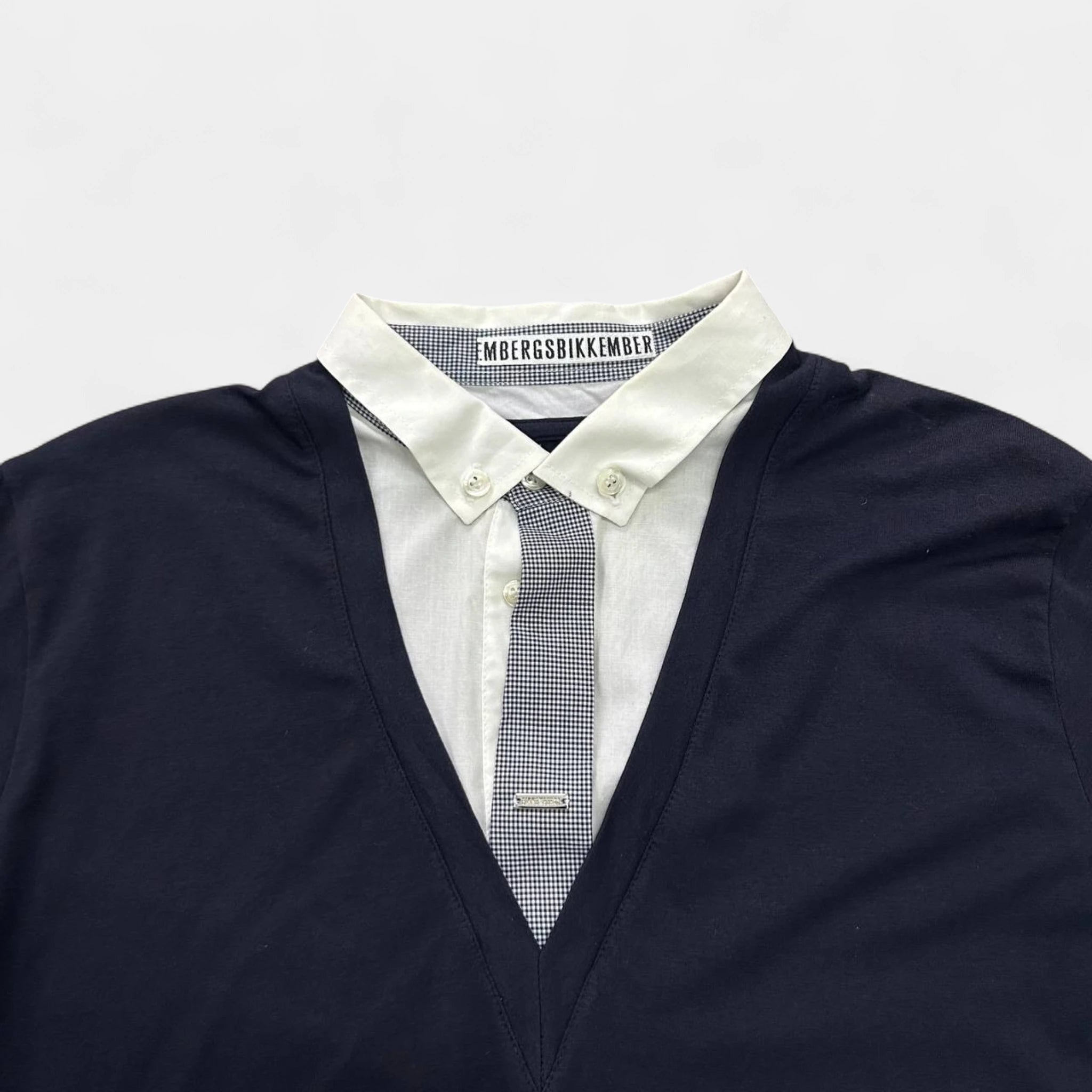 Dirk Bikkembergs Trompe-l'oeil Button Shirt T-shirt