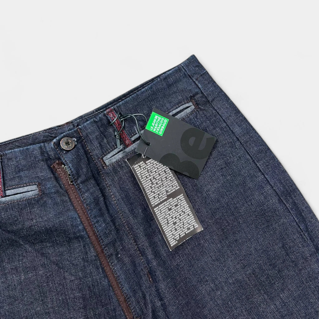 Marithé + François Girbaud Dark Blue Straight Leg Jeans