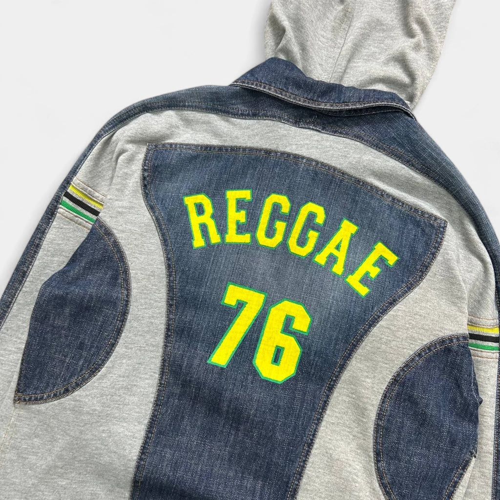 2000s Dolce & Gabbana "REGGAE 76" Denim Hooded Jacket