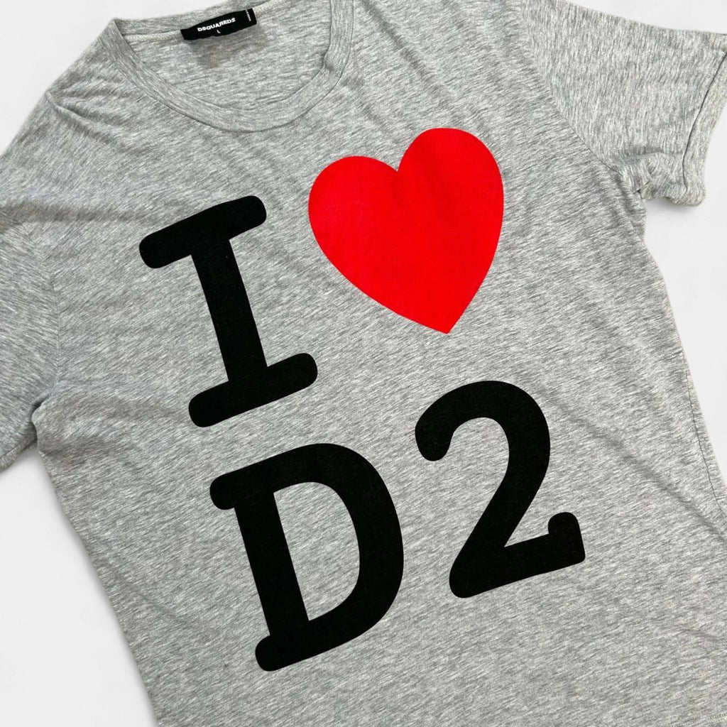 Dsquared2 2010s Graphic Grey T-Shirt