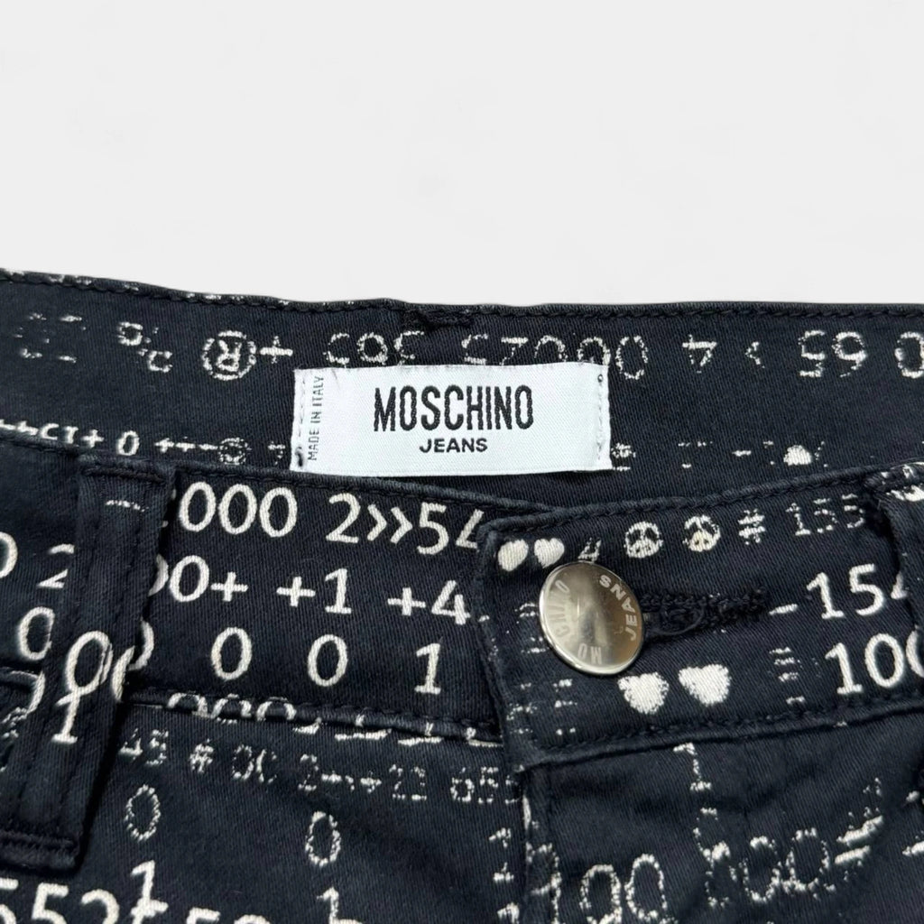 Moschino Numbers Print Skinny Pants