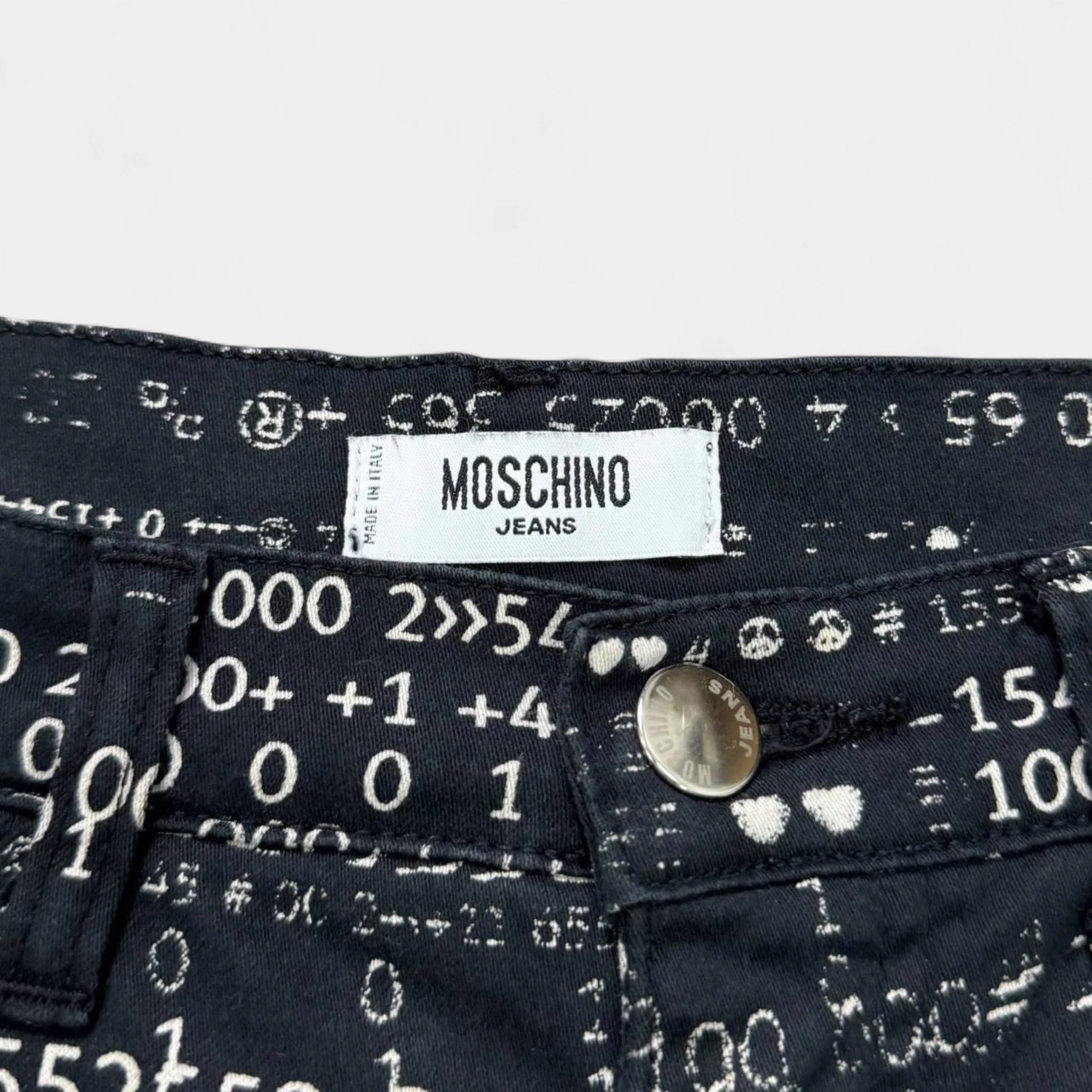 Moschino Numbers Print Skinny Pants