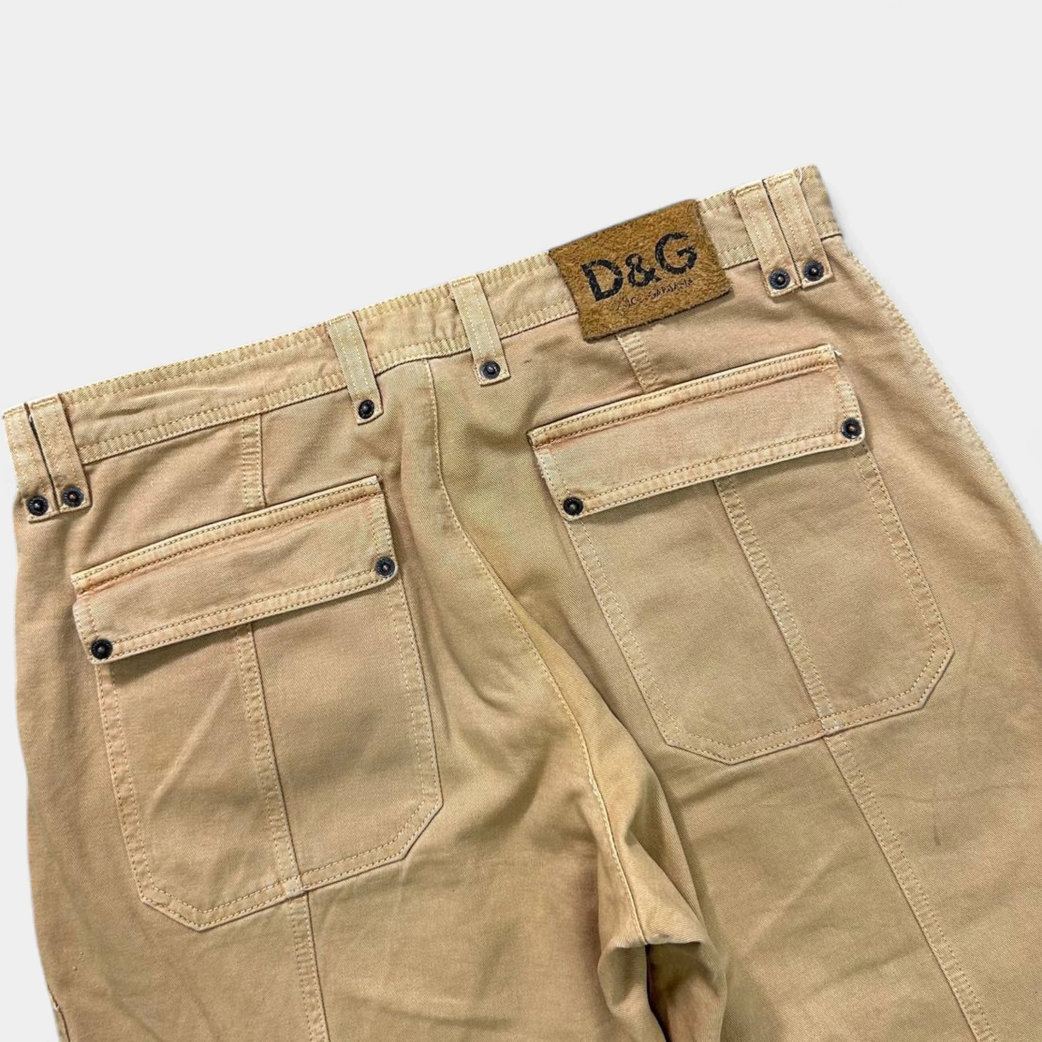 Dolce & Gabbana Carpenter Beige Pants