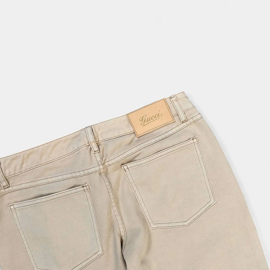 Gucci 2000's Flared Distressed Pants