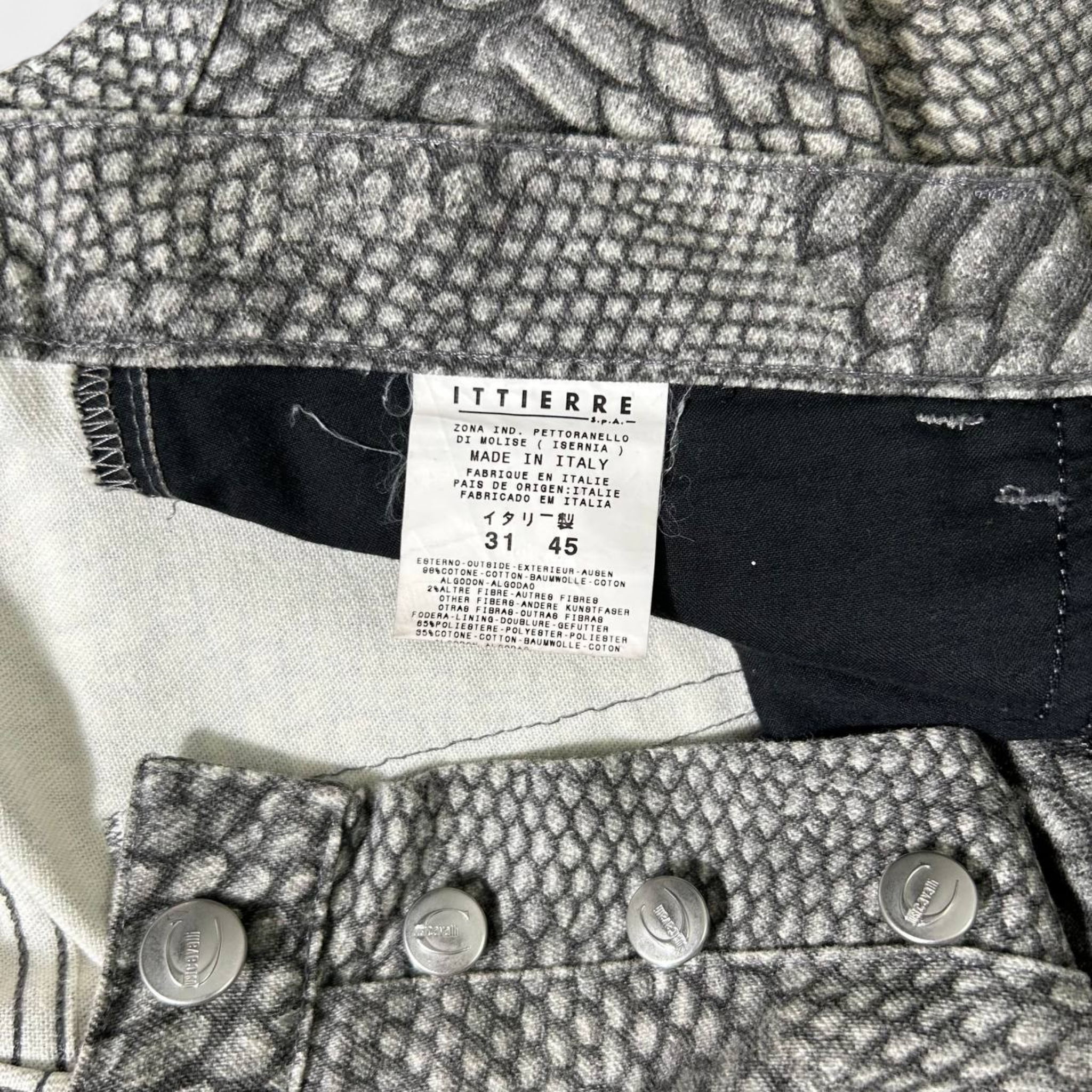 Cavalli Snakeskin Pants