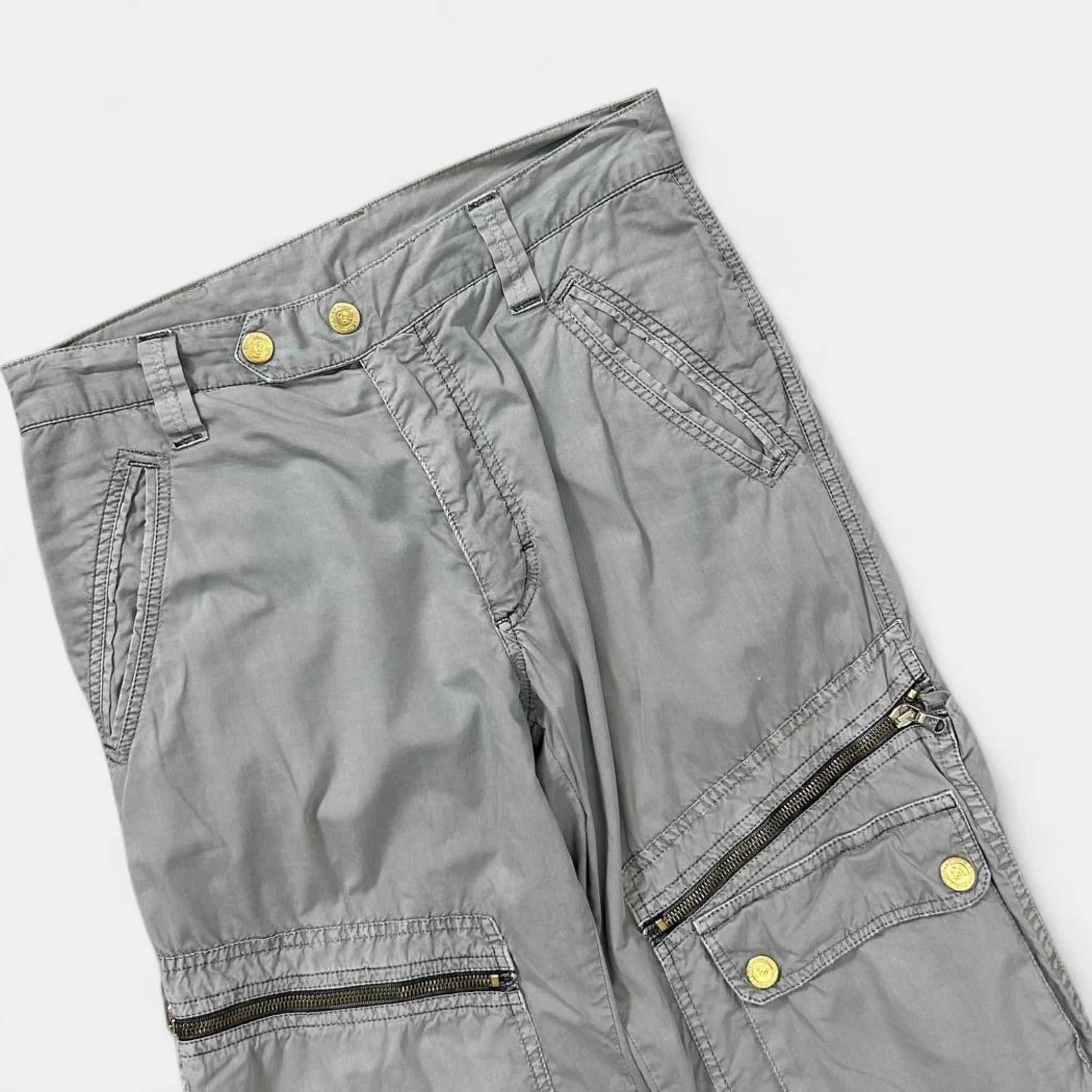Dolce & Gabbana 2000's Grey Multipocket Cargo Pants
