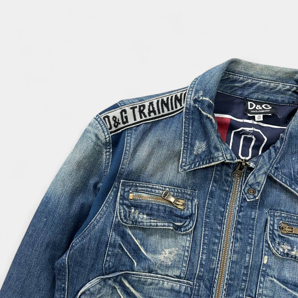 Dolce Gabbana Zipper Denim Jacket