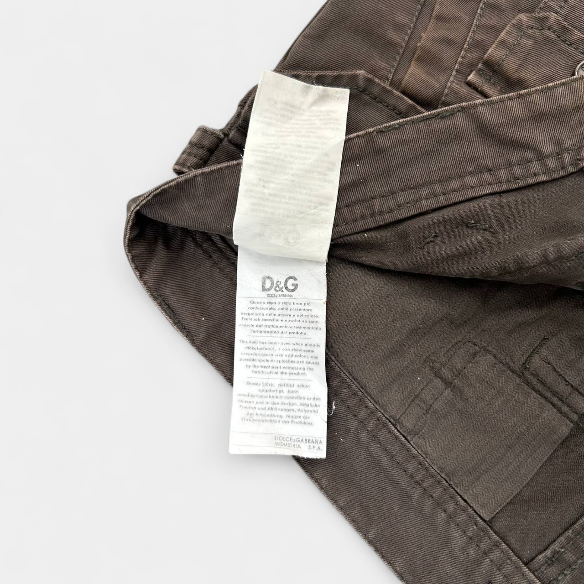 Dolce Gabbana Cargo Hybrid Brown Sweatpants
