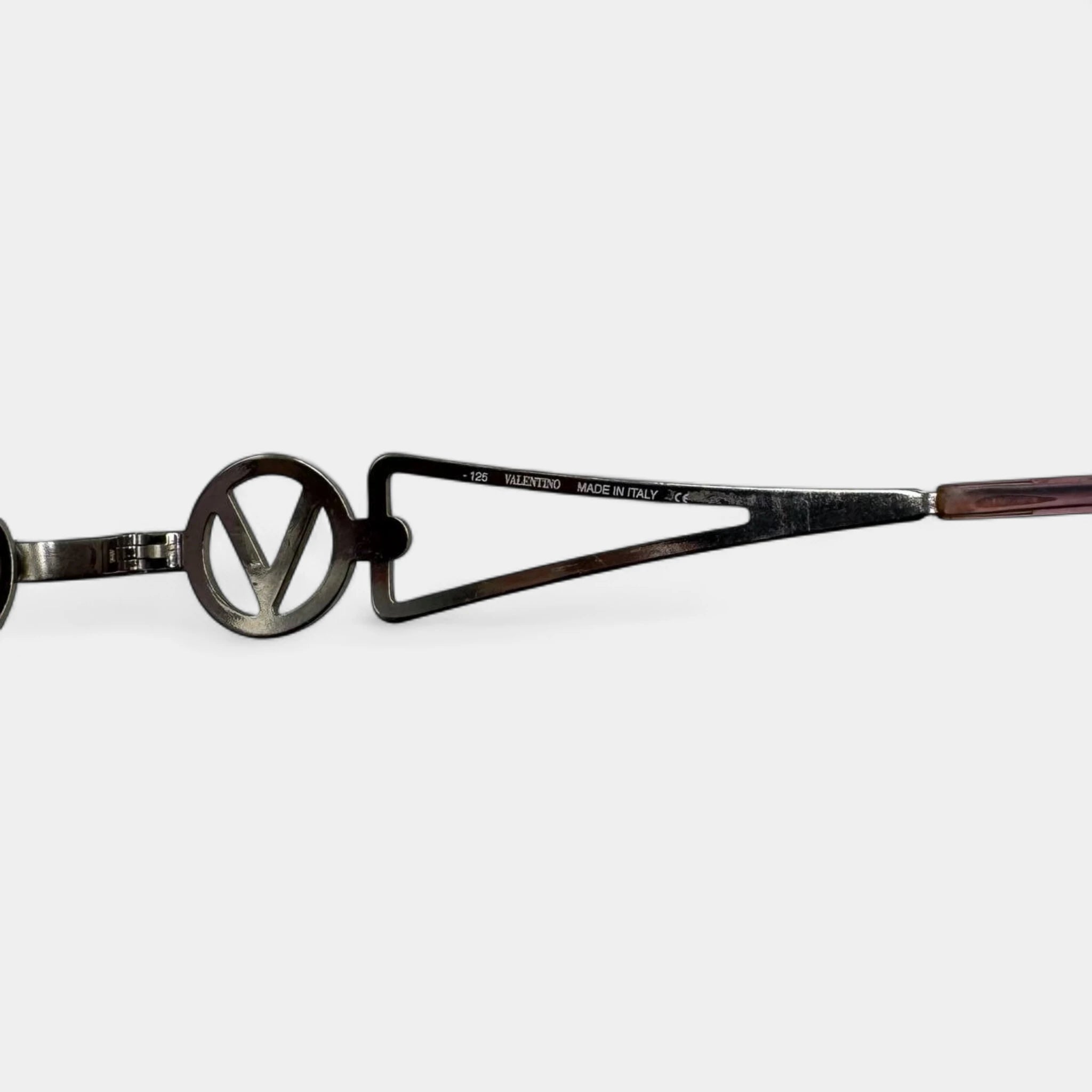 Valentino 90s Gradient Oval Sunglasses with V-Logo