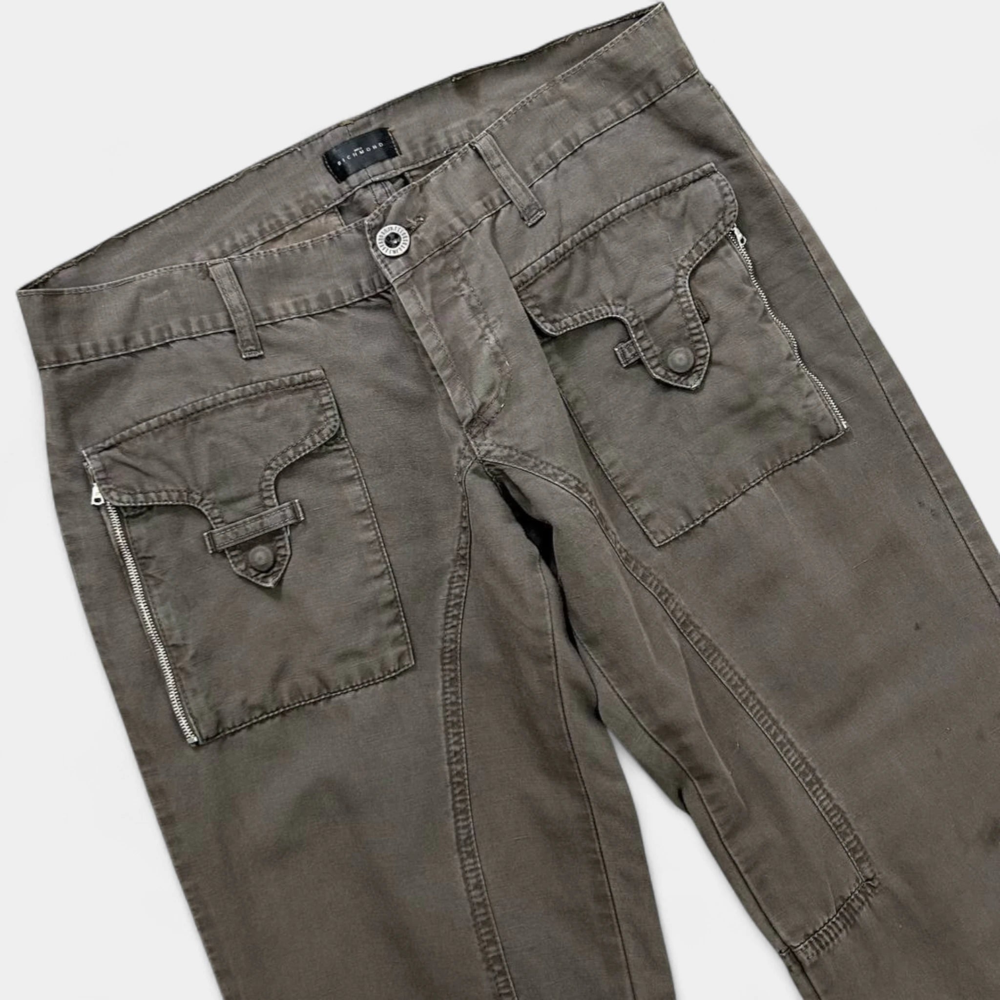 Richmond Dark Brown Cargo Pants