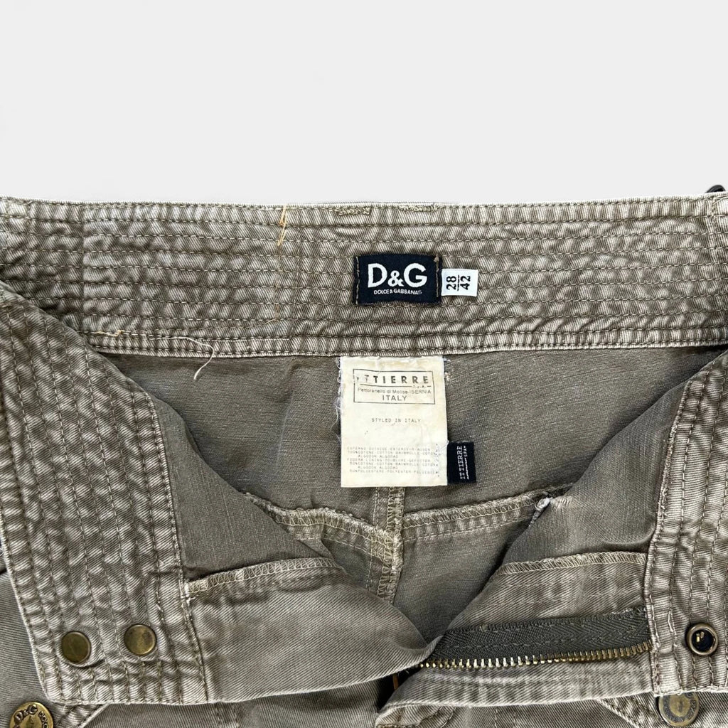 Dolce & Gabbana Green Military Style Pants