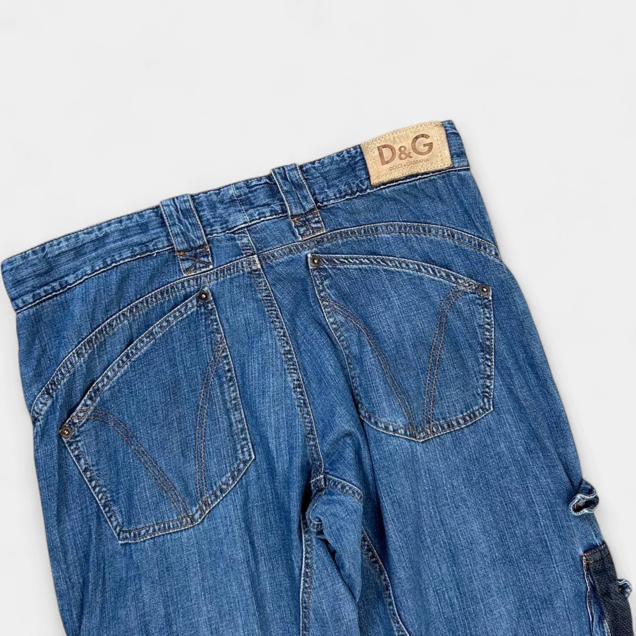 Dolce & Gabbana 2003 Cargo Denim Jeans