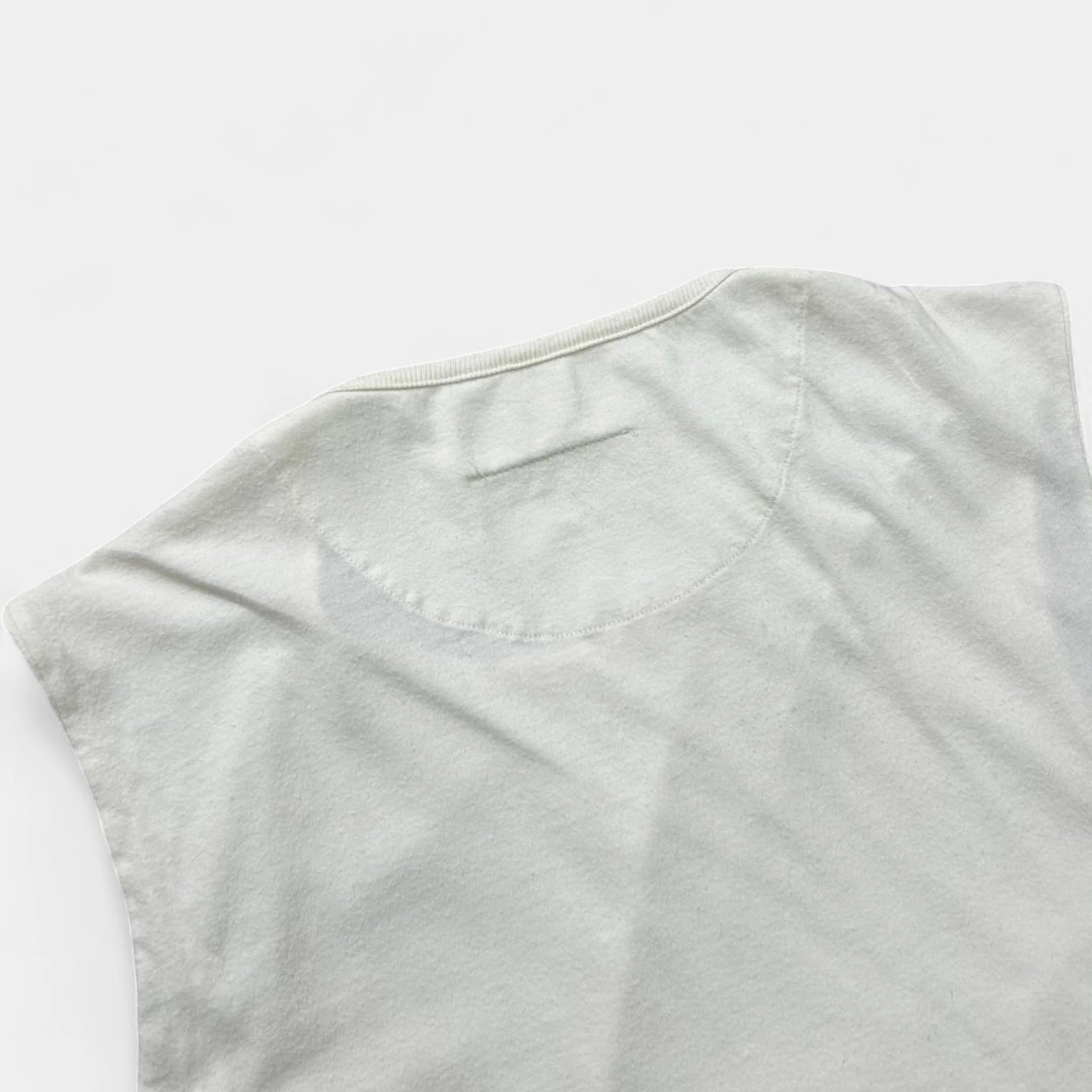 Maison Margiela MM6 Cotton White Sleeveless T-Shirt