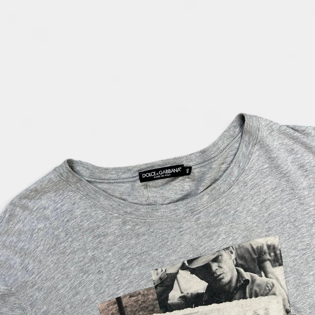Dolce & Gabbana Graphic Grey T-Shirt