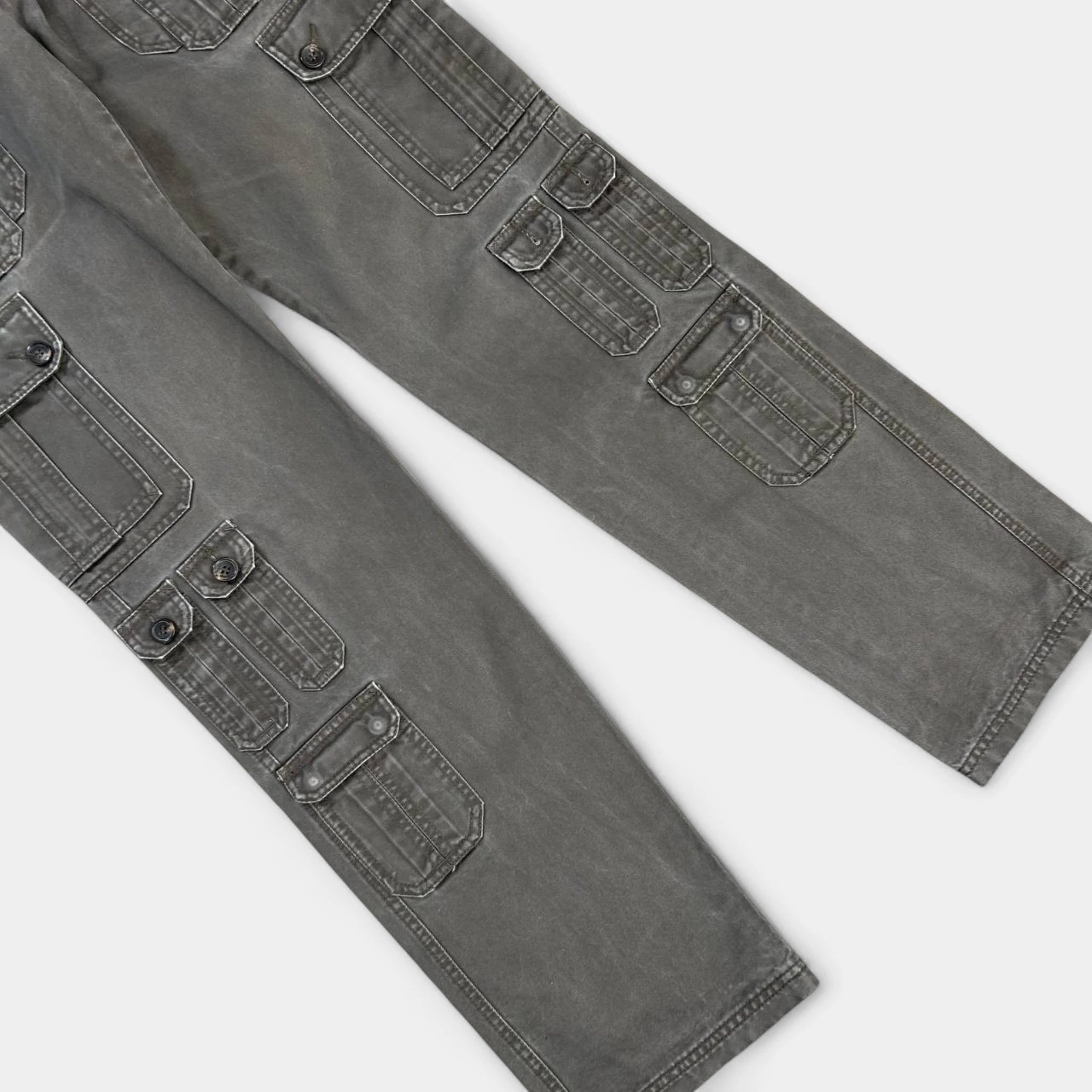 Dolce & Gabbana Vintage Multipocket Brown Cargo Pants