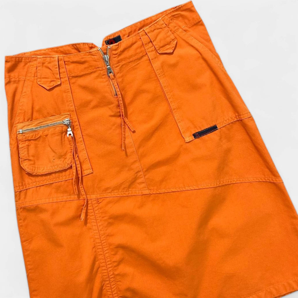 Dolce & Gabbana 2000s Cargo Orange Skirt