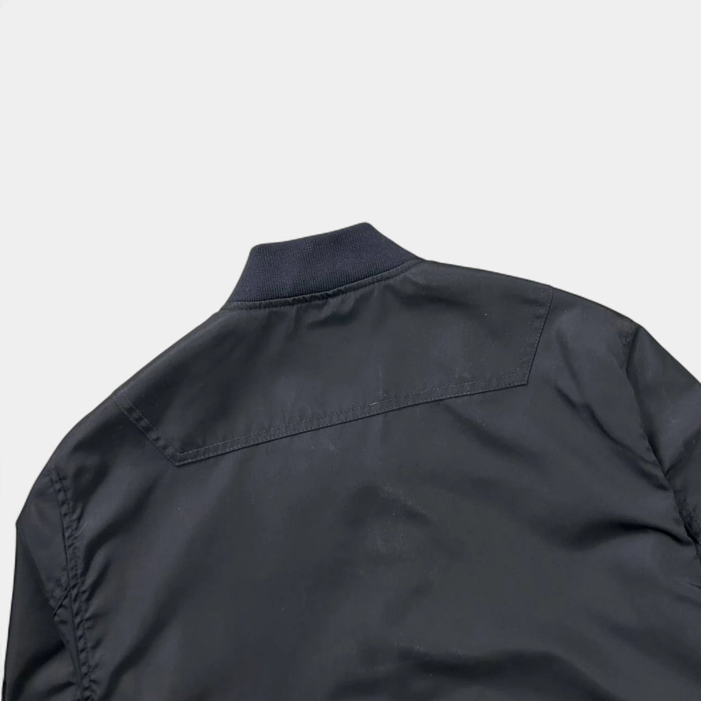 Acne Studios Black Nylon Bomber Jacket