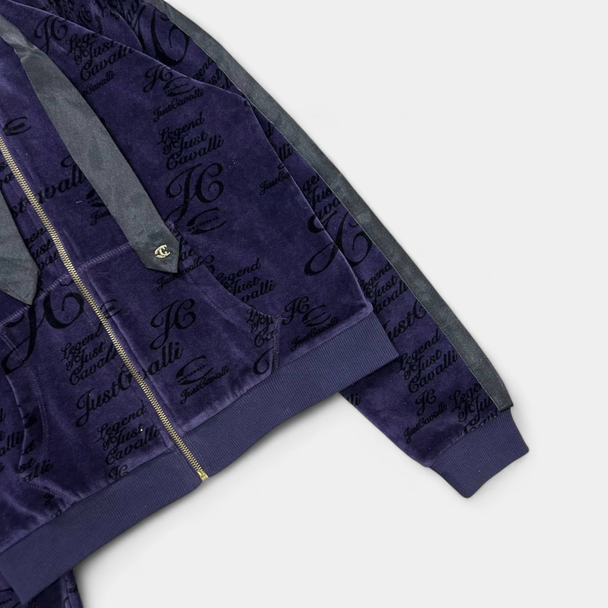 Just Cavalli Purple Velour Two-Piece Set