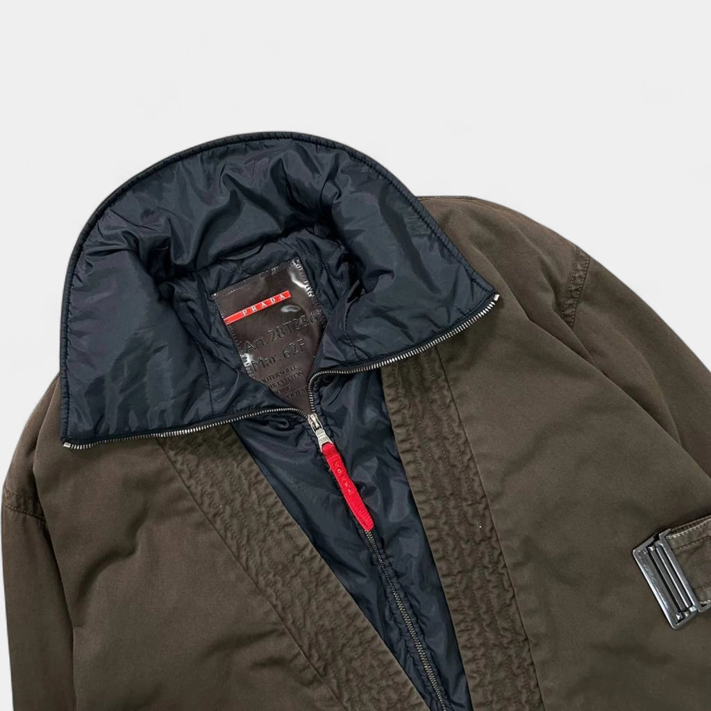 Prada Kimono Double Layer Green Jacket