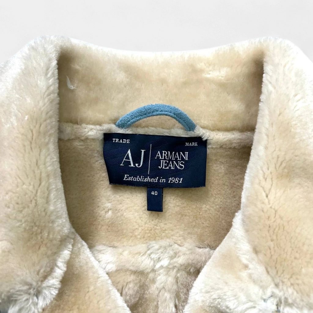Armani Jeans Suede Baby Blue Jacket