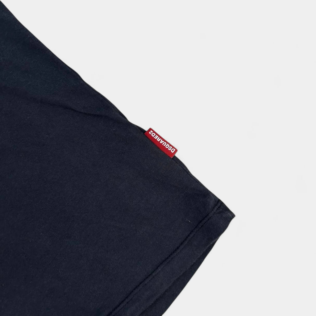 Dsquared 2000s Black Multizipper Tee