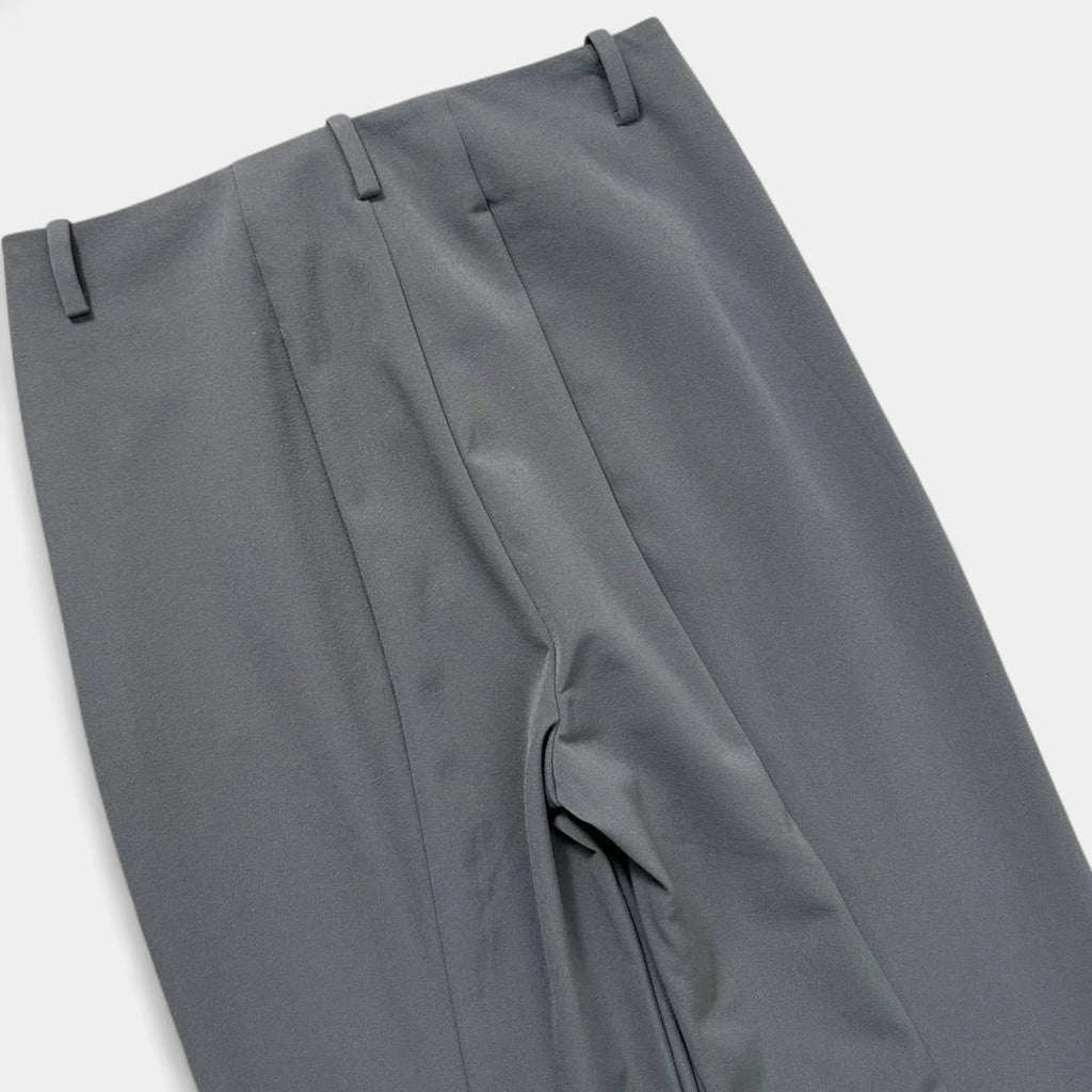 Marithé + François Girbaud Grey Nylon Straight Leg Pants