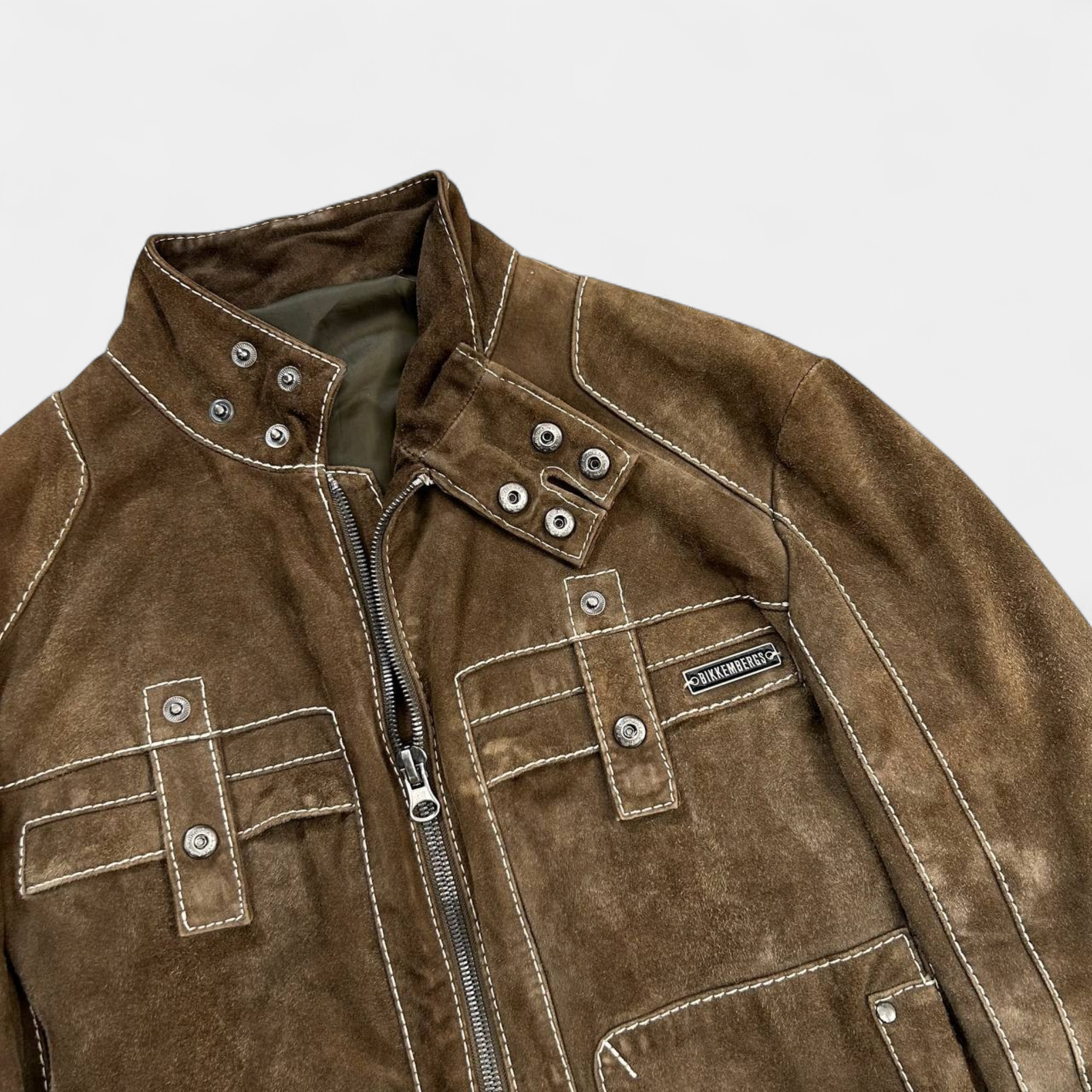 Dirk Bikkembergs Brown Suede Bondage Jacket