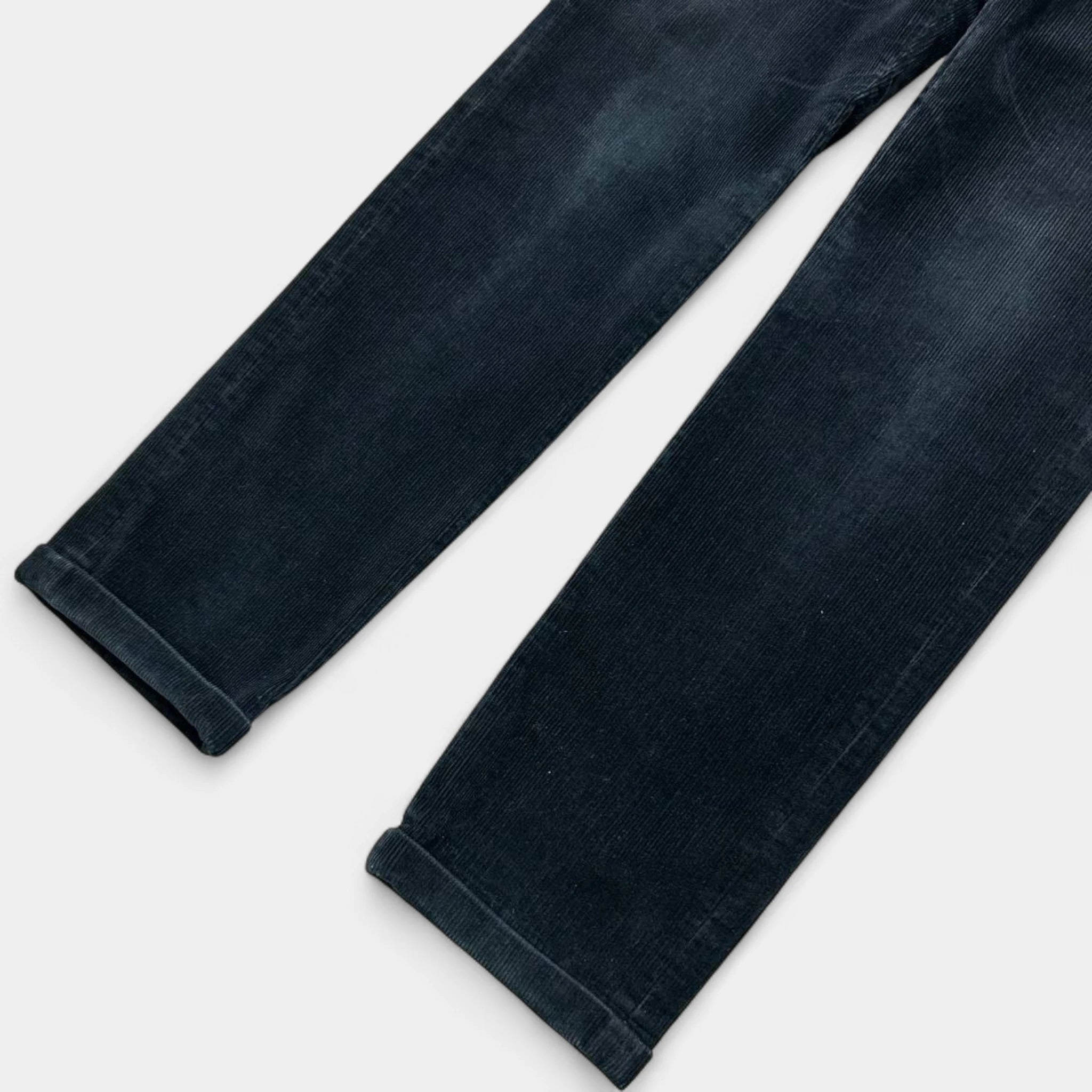 Prada 2000s Vintage Dark Green Corduroy Pants