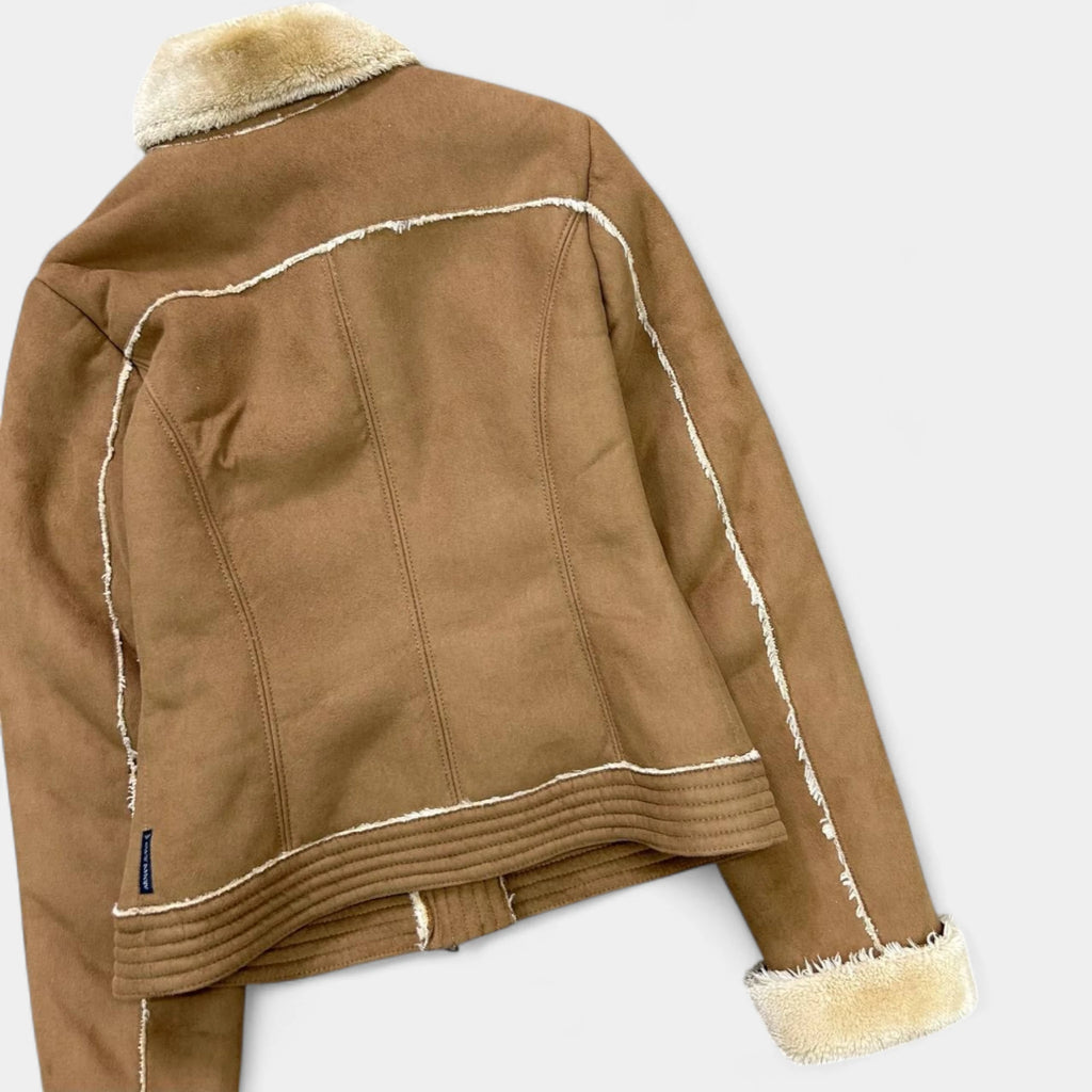 Armani Jeans Suede Shearling Jacket