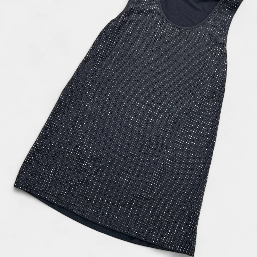 Gucci Rhinestone Black Tank Top