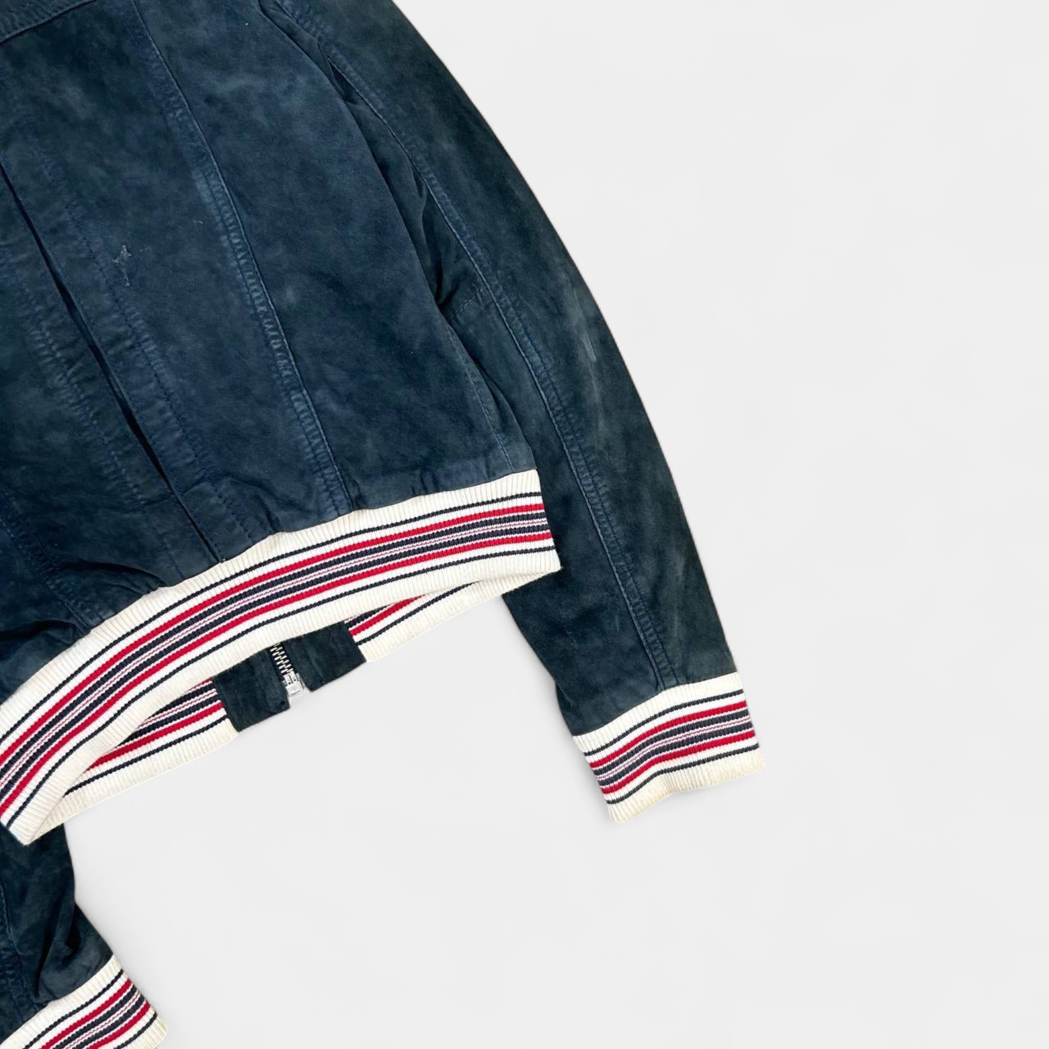 Dolce & Gabbana 2000's Navy Suede Jacket