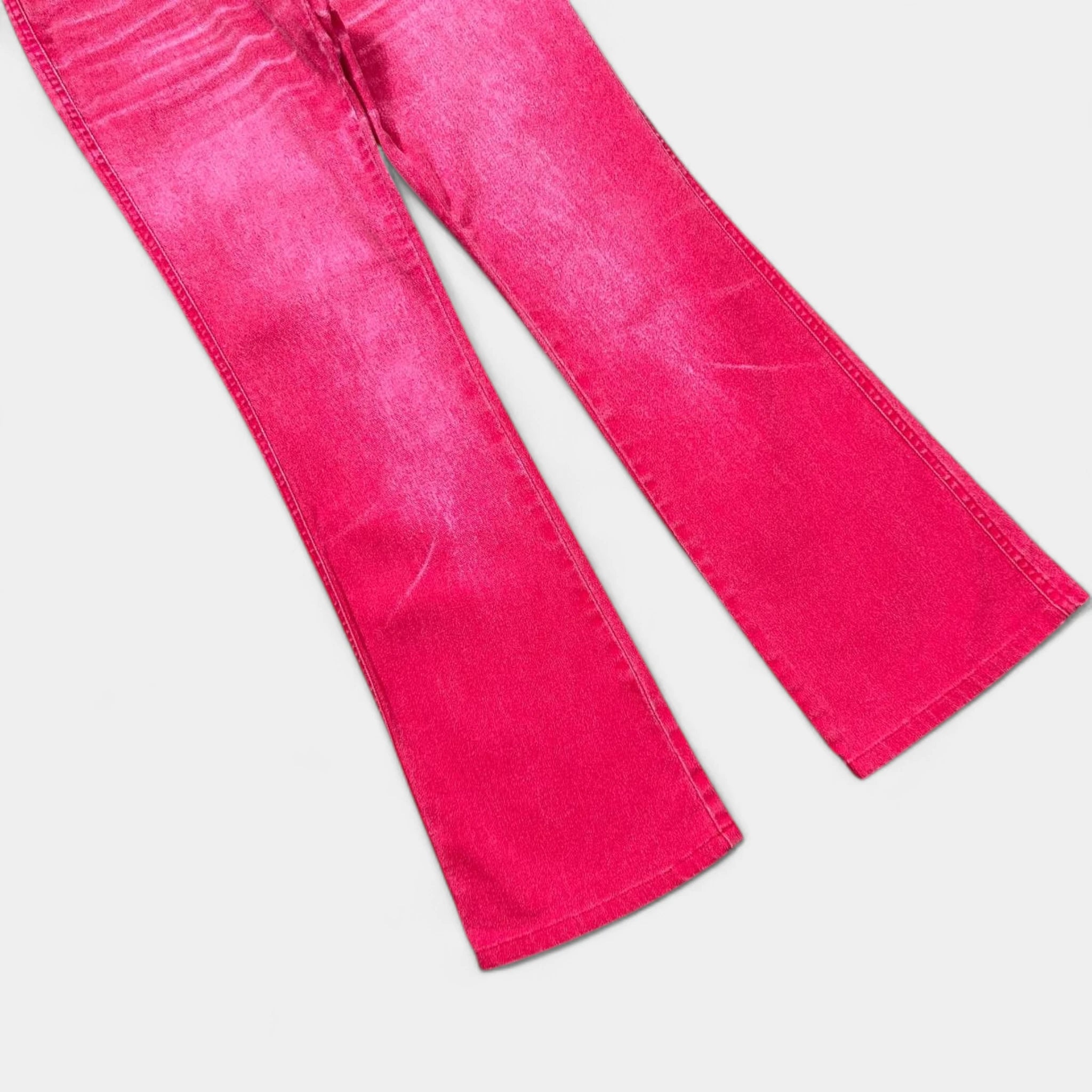 Cavalli Jeans Pink Denim Effect Pants