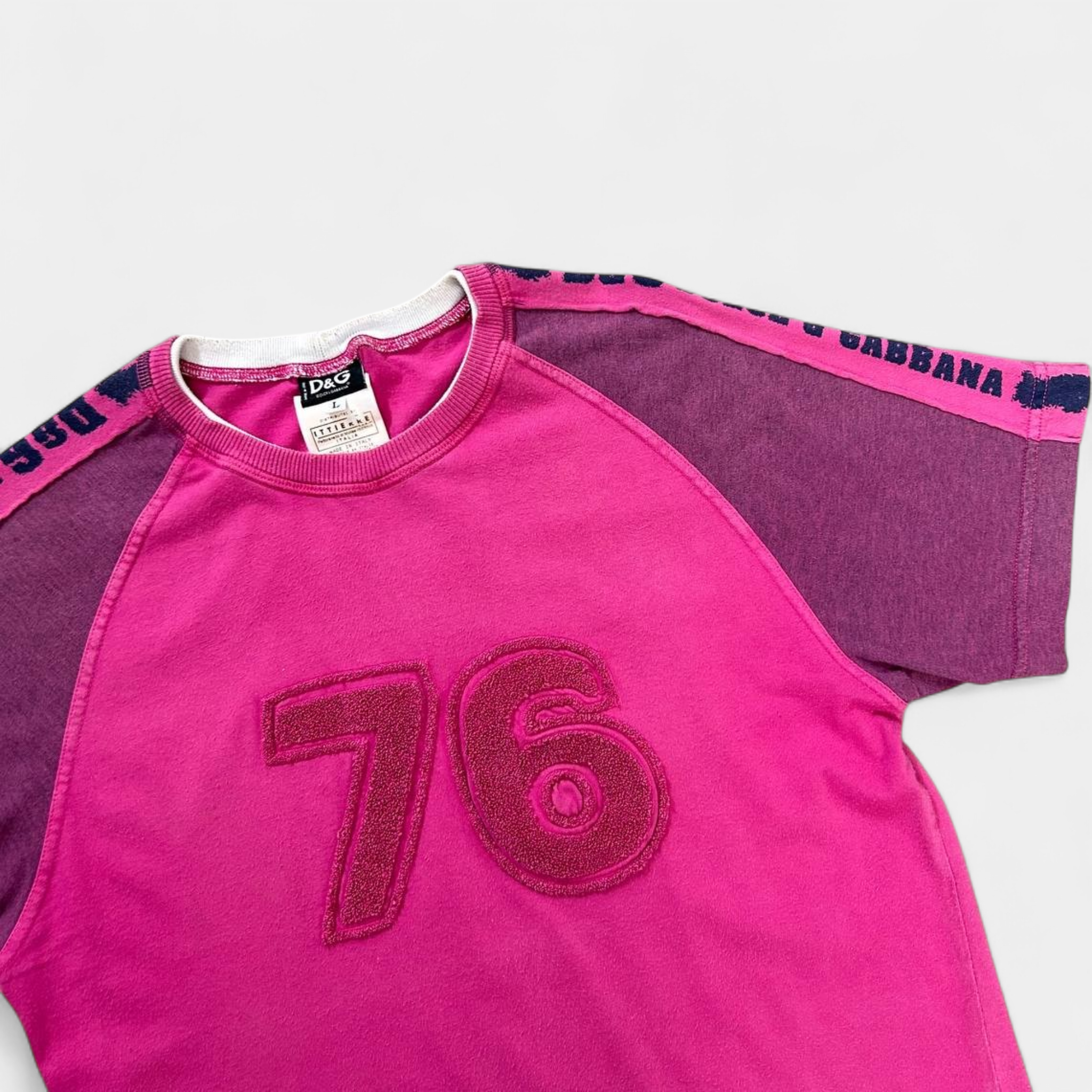 Dolce & Gabbana Pink Patch 76 T-Shirt