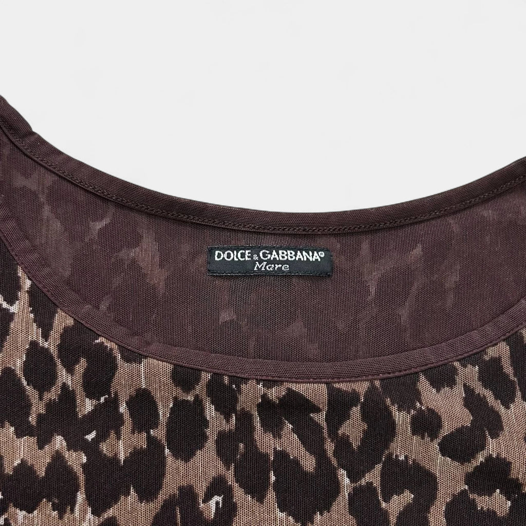 Dolce & Gabbana Leopard Sleeveless Top