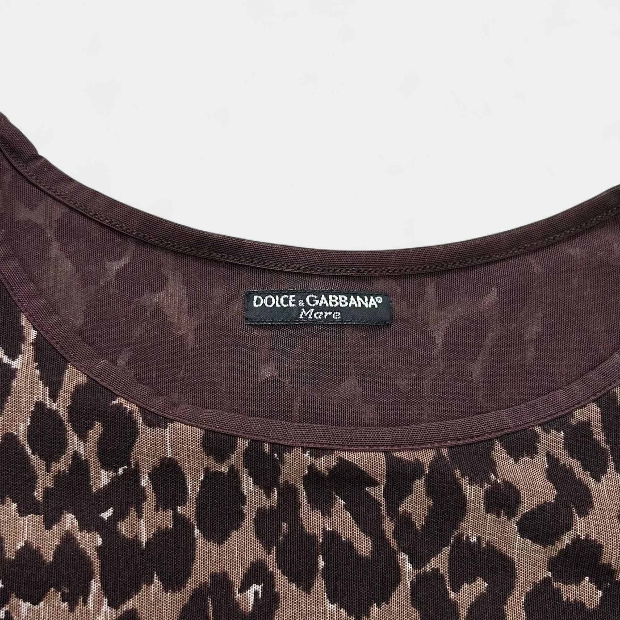 Dolce & Gabbana Leopard Sleeveless Top