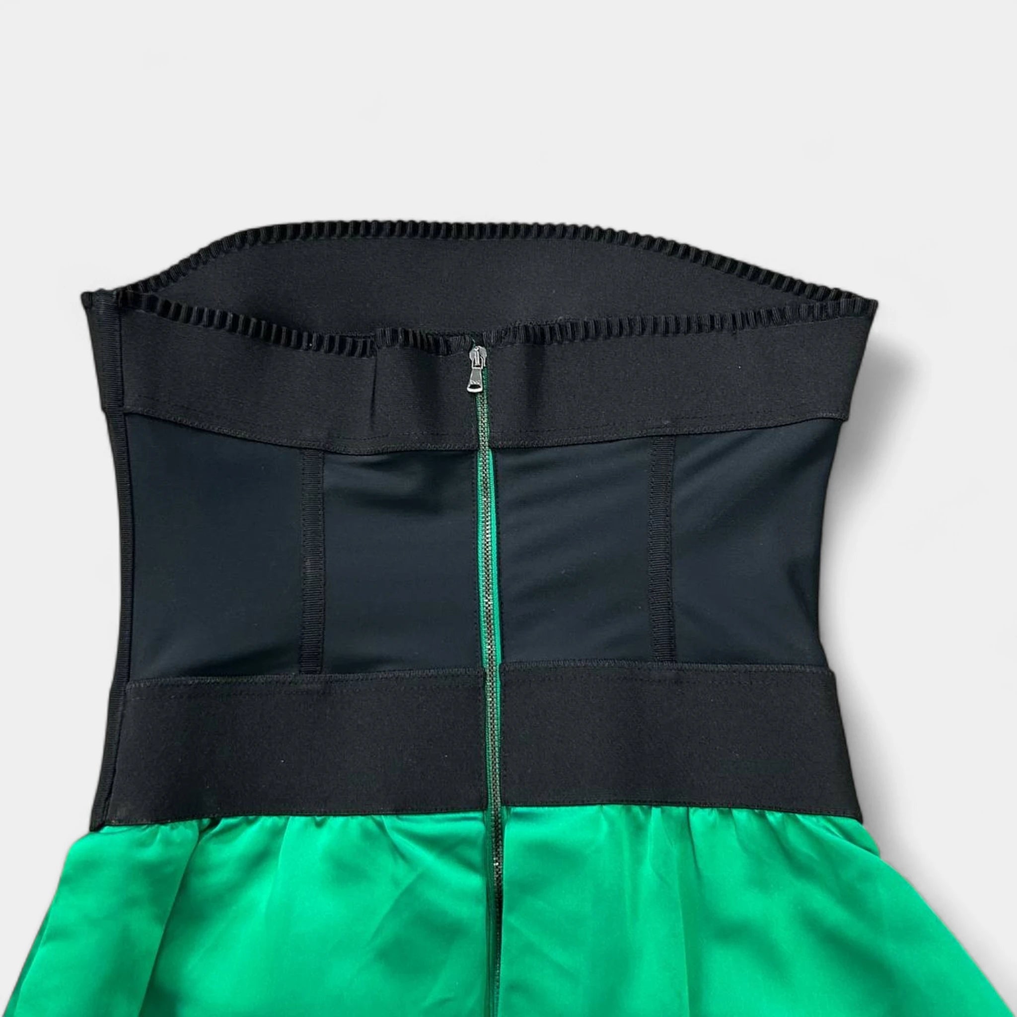 Dolce & Gabbana Green Silk Cocktail Dress