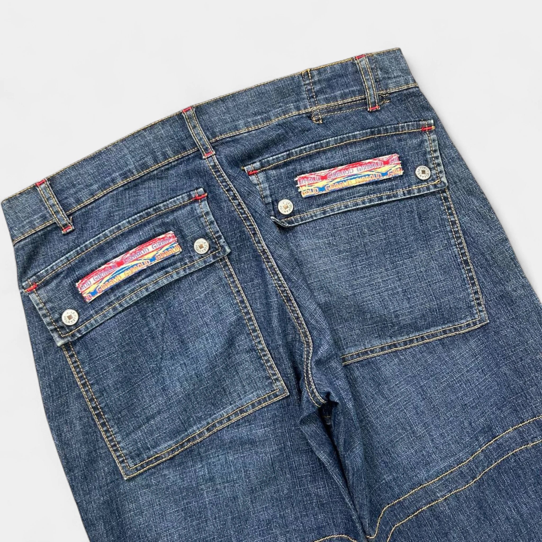 Marithé + François Girbaud Colorful Cargo Denim Shorts