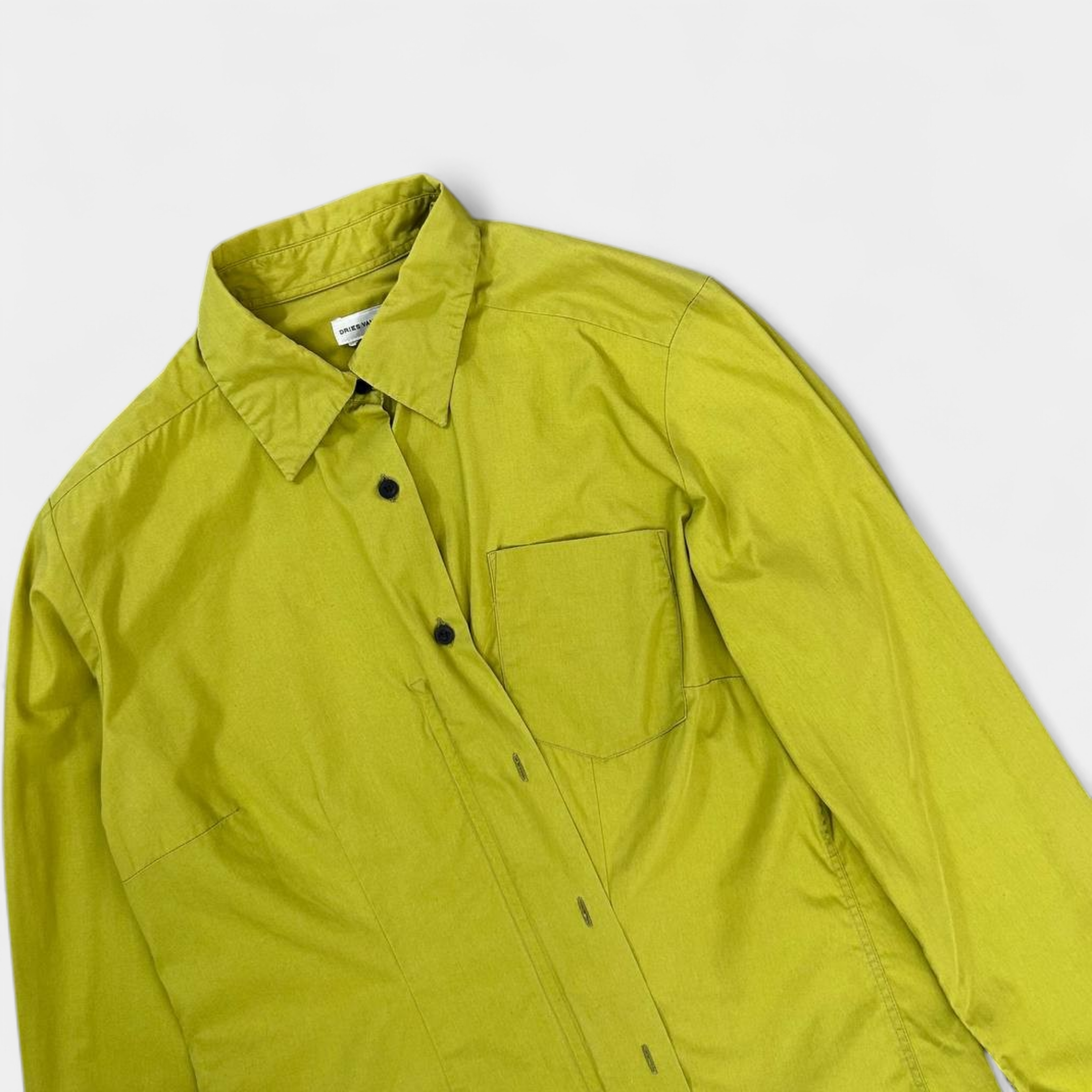Dries Van Noten Button-Zipper Shirt