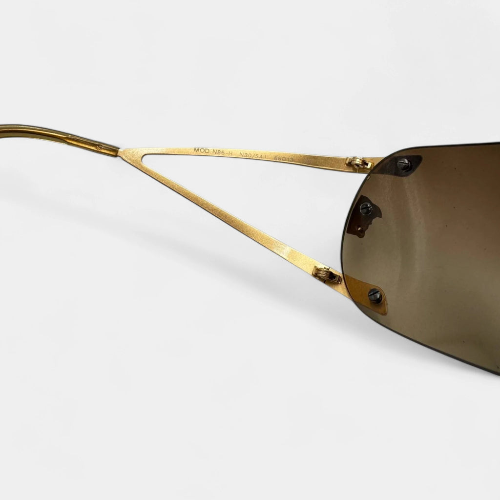 Versace 90s Gold Medusa Sunglasses
