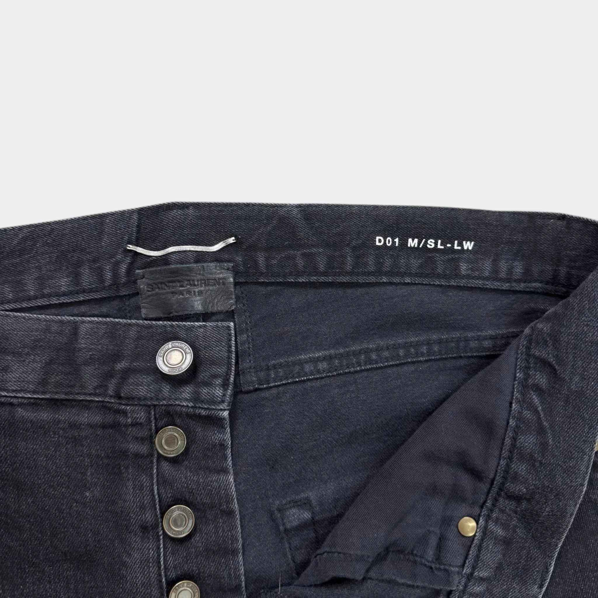 Saint Laurent 2014 Hedi Slimane Slim Fit Denim Jeans