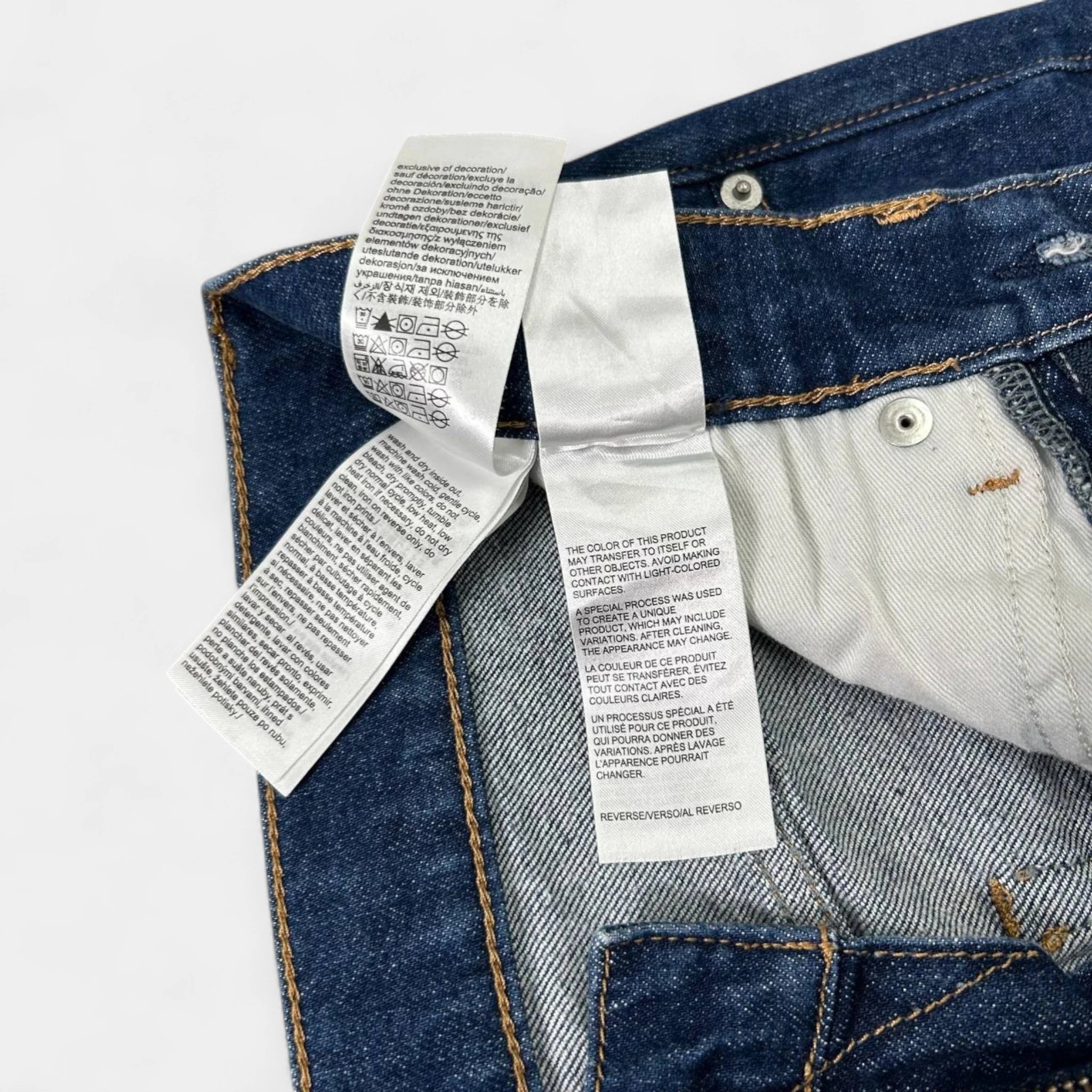 Calvin Klein Andy Warhol Straight Cut Blue Jeans